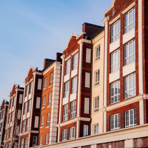 Typical low-rise apartment building