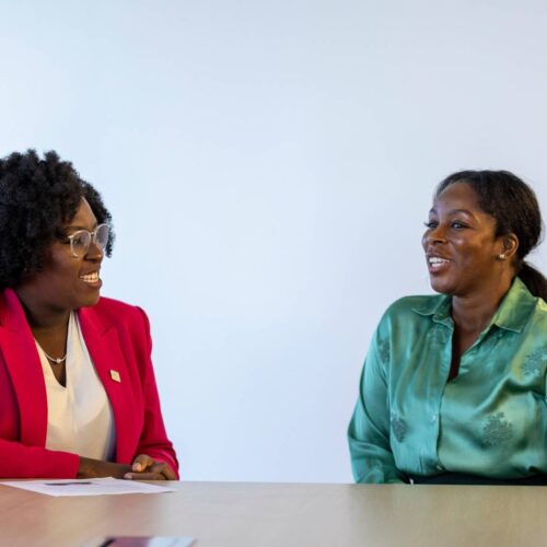 Charlin Bodley interviewing Anita Otubu
