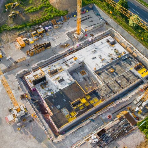 construction site aerial